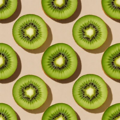 Sliced Kiwi Fruits Pattern