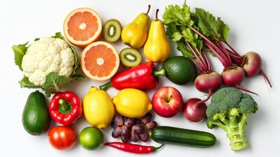 Fresh Fruits and Vegetables Assortment
