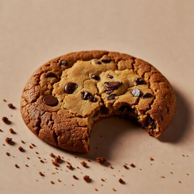 Bitten Chocolate Chip Cookie