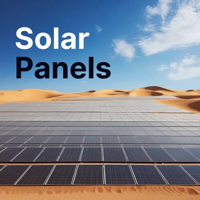 Solar Panels in Desert