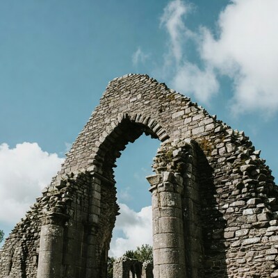 Medieval Stone Archway Ruins
