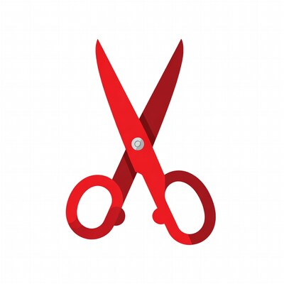 Red Scissors Illustration