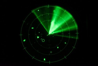 Green Radar Screen Scanning
