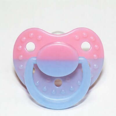 Pink and Blue Baby Pacifier