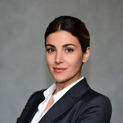 Professional woman in black suit
