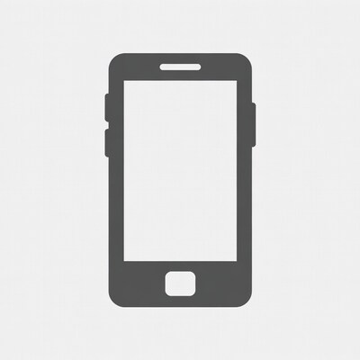 Gray Smartphone Icon