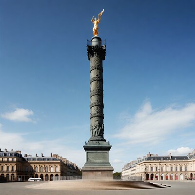 Vendome Column with Golden Winged Statue