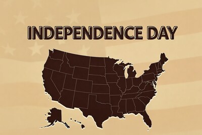 Independence Day USA Map