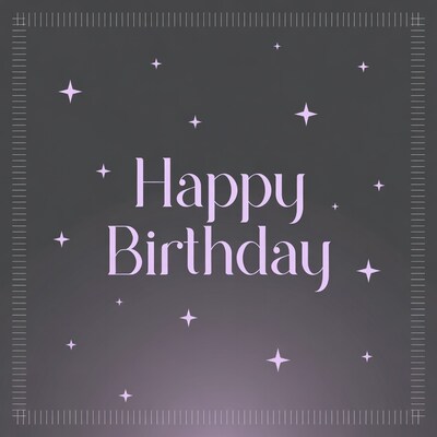 Happy Birthday with Stars