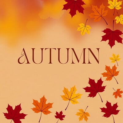 Autumn Leaves with Text