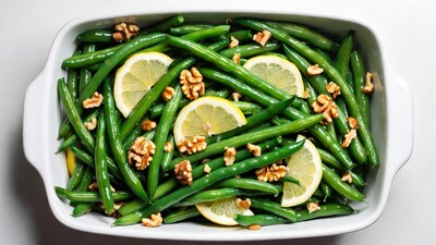 Green Beans with Lemon and Walnuts