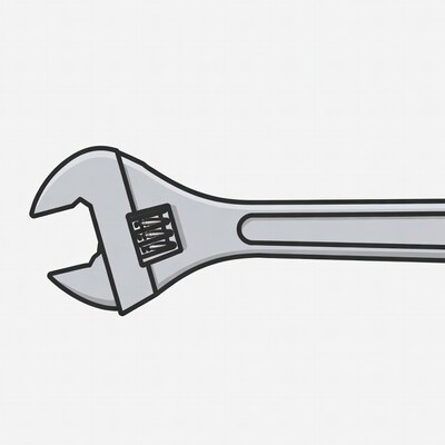 Adjustable Wrench Illustration