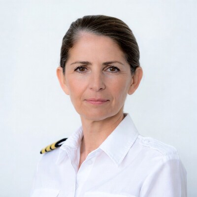 Female naval officer portrait