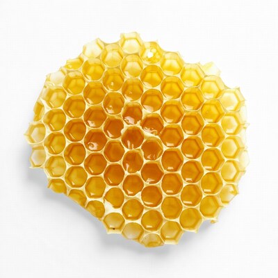 Honeycomb with dripping honey