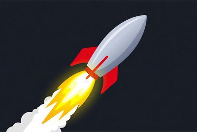 Rocket launching with flames