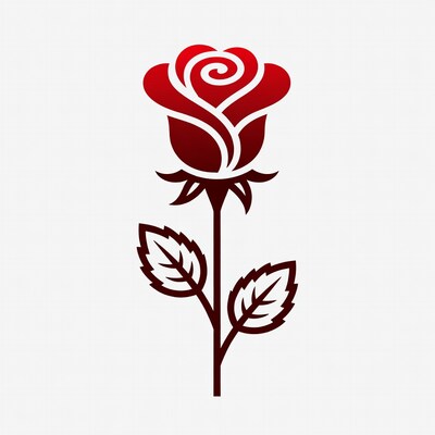 Red Rose Illustration