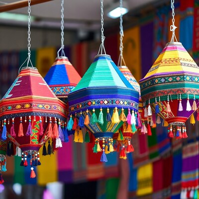 Colorful Hanging Moroccan Lanterns