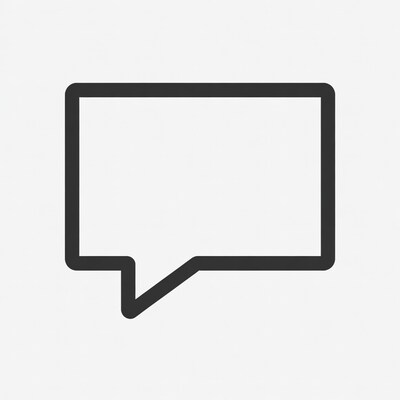 Empty Speech Bubble Icon