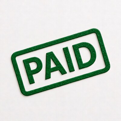 Green PAID Stamp