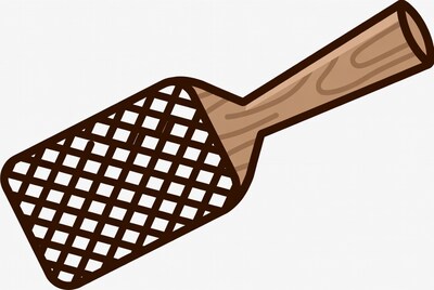 Wooden spatula illustration