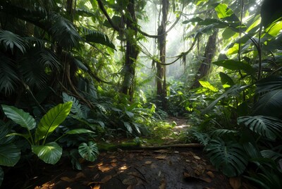 Lush Tropical Jungle Path