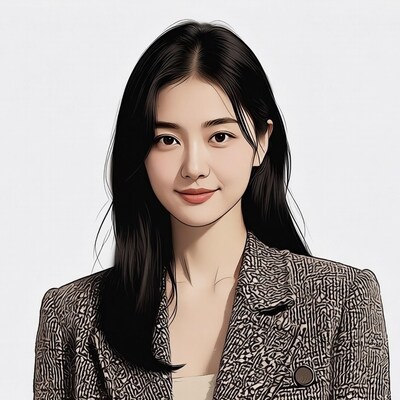 Asian woman in blazer smiling