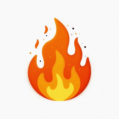 Cartoon Flame Icon