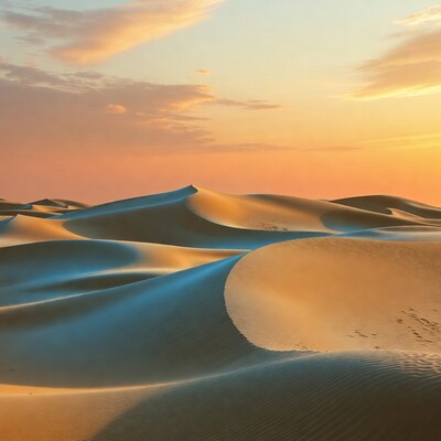 Sand Dunes at Sunset