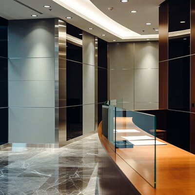 Modern Hotel Reception Desk