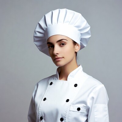 Woman wearing chef uniform