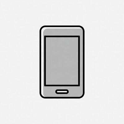 Gray Smartphone Icon