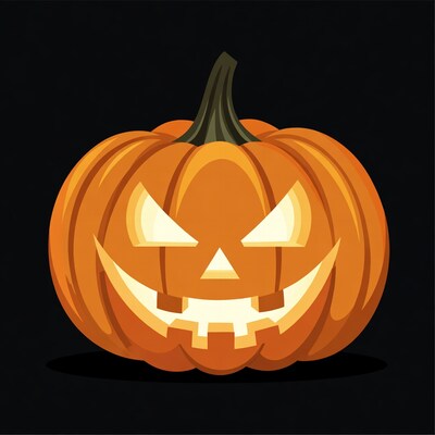 Jack-o'-lantern pumpkin illustration