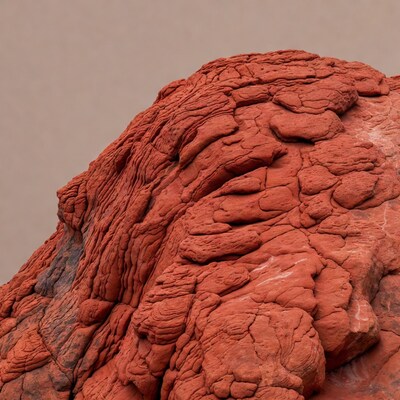 Red sandstone rock formation