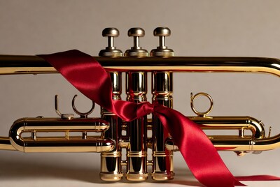 Trumpet with Red Ribbon
