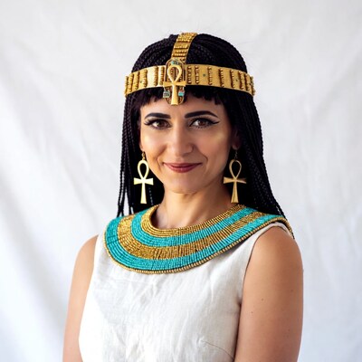 Woman in Egyptian Cleopatra costume