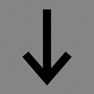 Black Down Arrow Icon