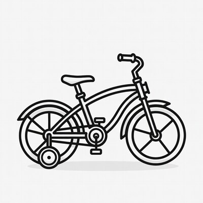 Children's Bicycle with Training Wheels