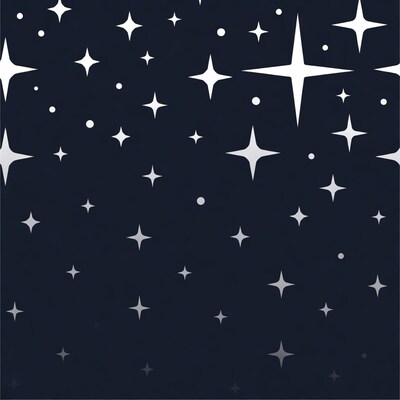 Dark starry night sky background