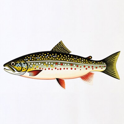 Brook trout illustration