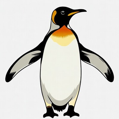 King Penguin Illustration