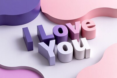 3D I Love You Letters