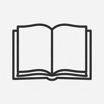 Open Book Line Icon