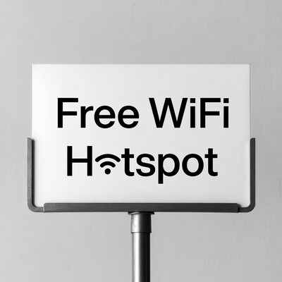 Free WiFi Hotspot Sign