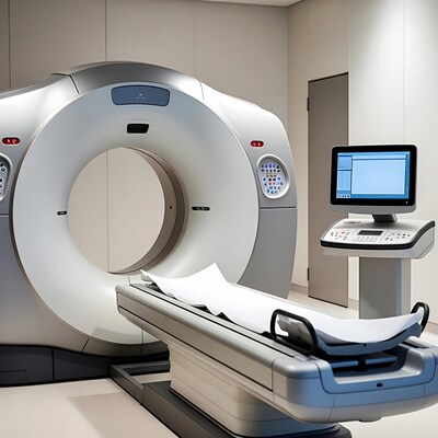 Modern CT Scanner in Hospital Room