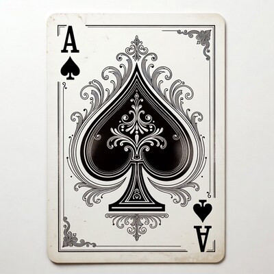 Ace of Spades Playing Card