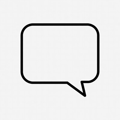 Empty Speech Bubble Icon