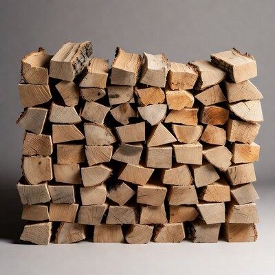 Stack of Firewood Logs