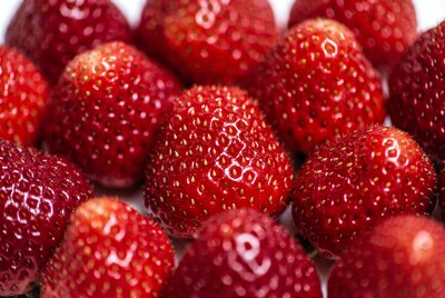 Fresh Red Strawberries Close-Up