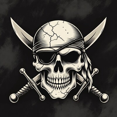 Pirate Skull with Crossed Swords
