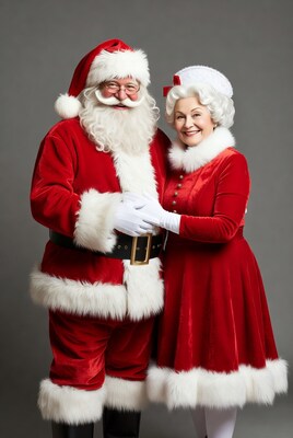 Santa Claus and Mrs. Claus together